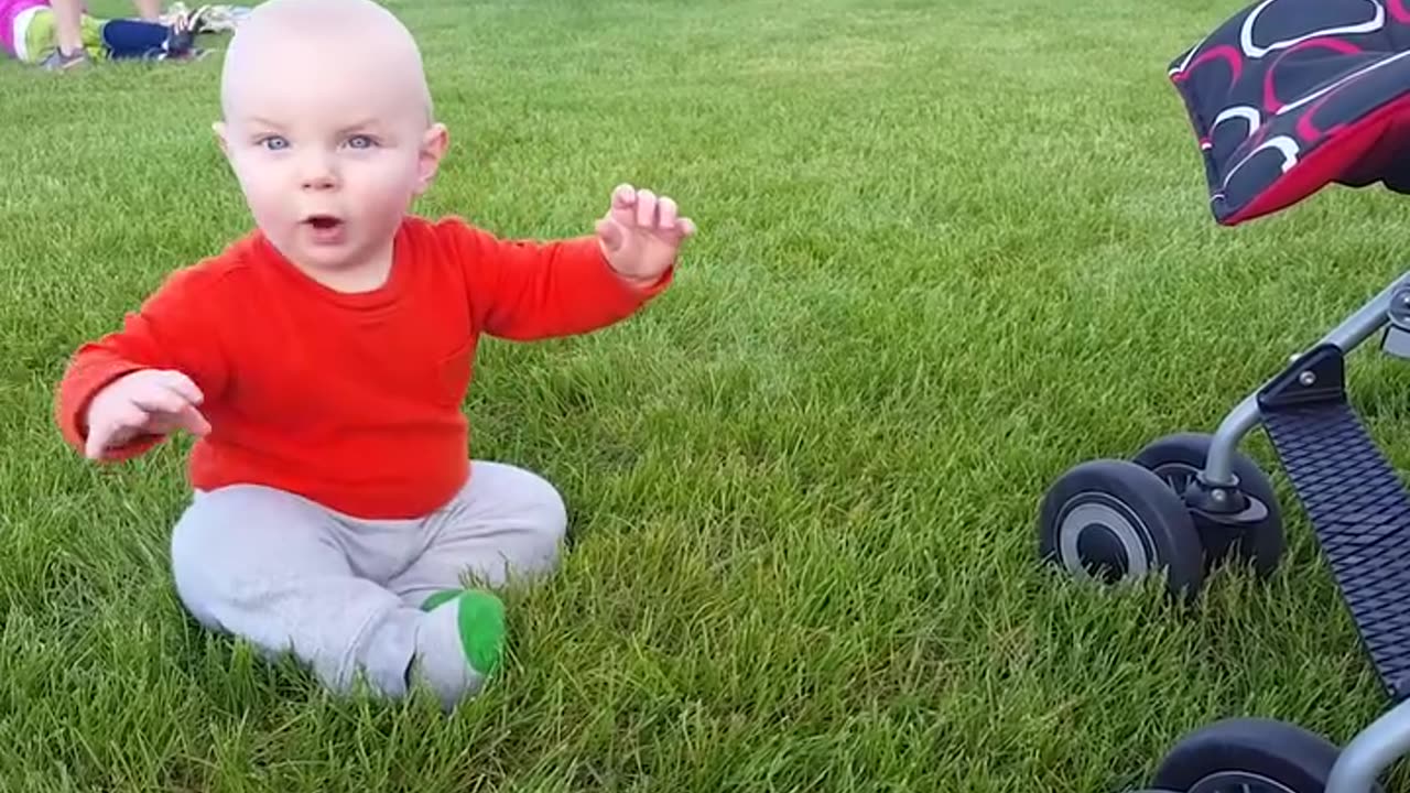 Funny moments: BABIES vs. GRASS