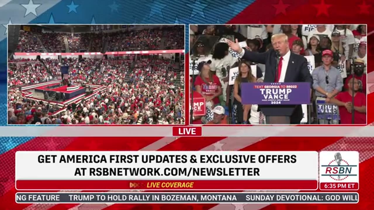 FULL SPEECH: President Trump and JD Vance Take the Stage at the Rally in Atlanta - 8/3/24