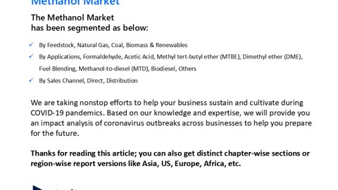 Methanol Market: Size, Trends, and Forecast for Industry Growth to 2032