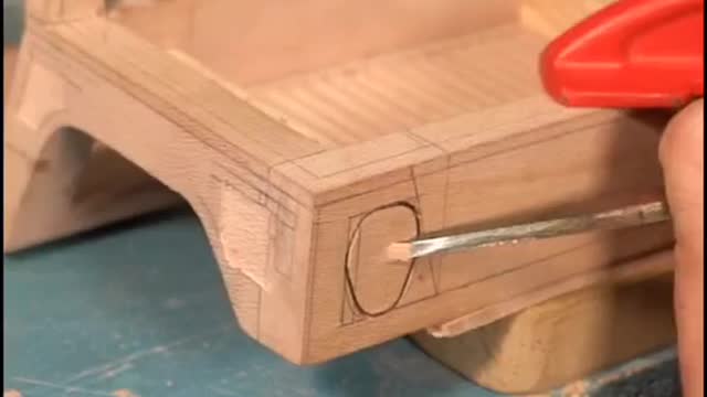 Woodworking of made car