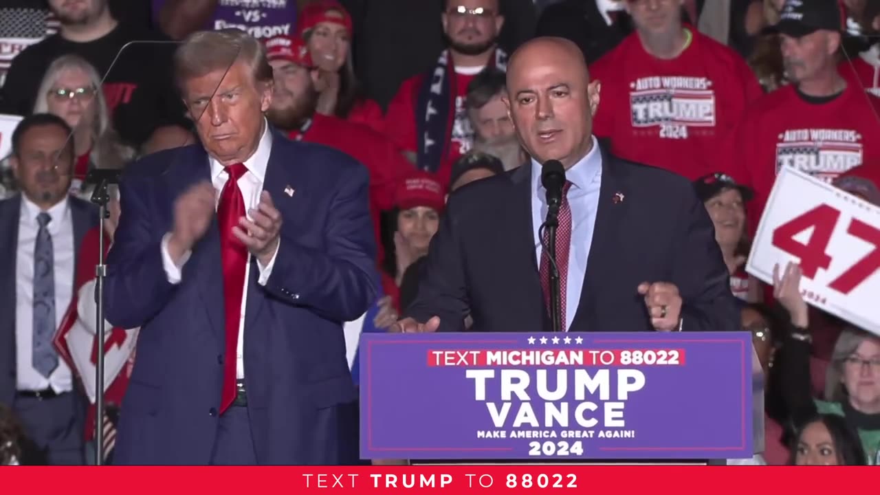 President Trump in Novi, MI