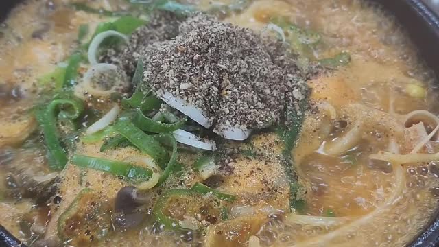 Korean Beef intestine soup