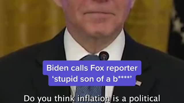 Biden calls Fox reporter stupid son of a b ***