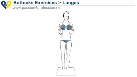 Lunges, buttocks exercises