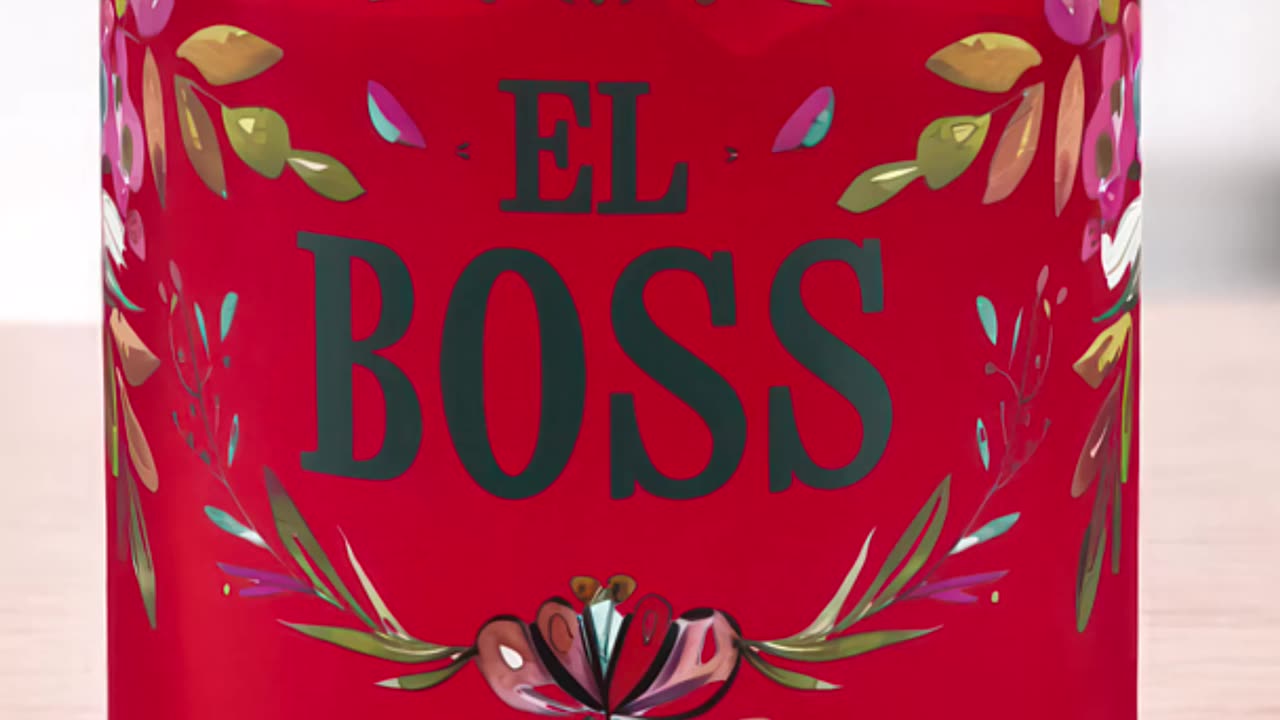 Feeling Like a Boss? Sip in Style with This Floral Glass! #ElBoss #FloralVibes