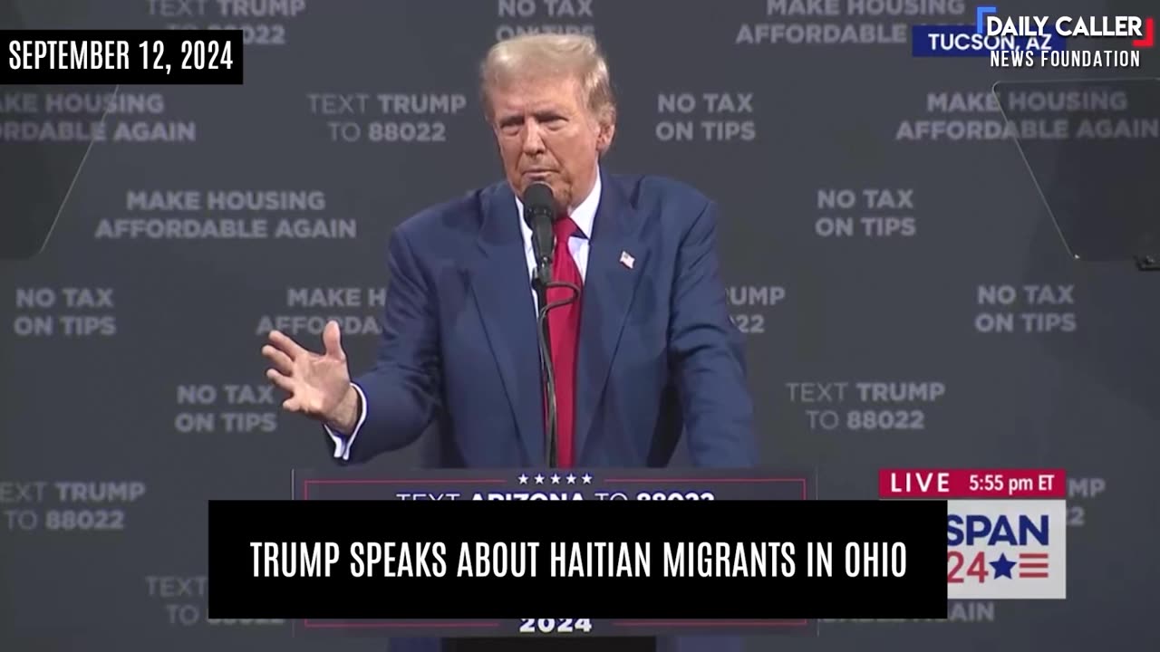 Trump Speaks About Haitian Migrants in Ohio Once More