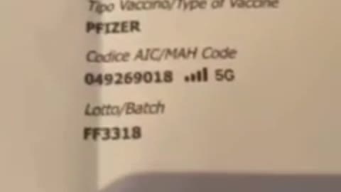 EN ITALIA YA TE DAN POR ESCRITO TU NUMERO MAC CON LA TERCERA DOSIS...