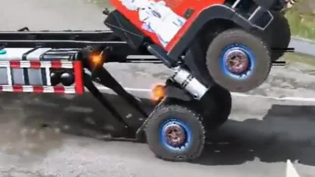 Can big trucks do somersaults?