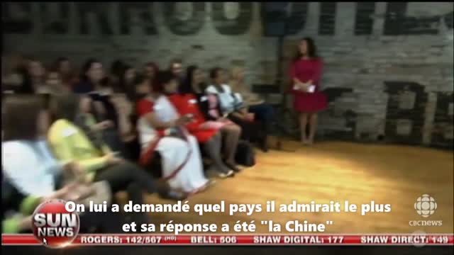 Justin Trudeau exprime ouvertement son admiration pour la Chine communiste :