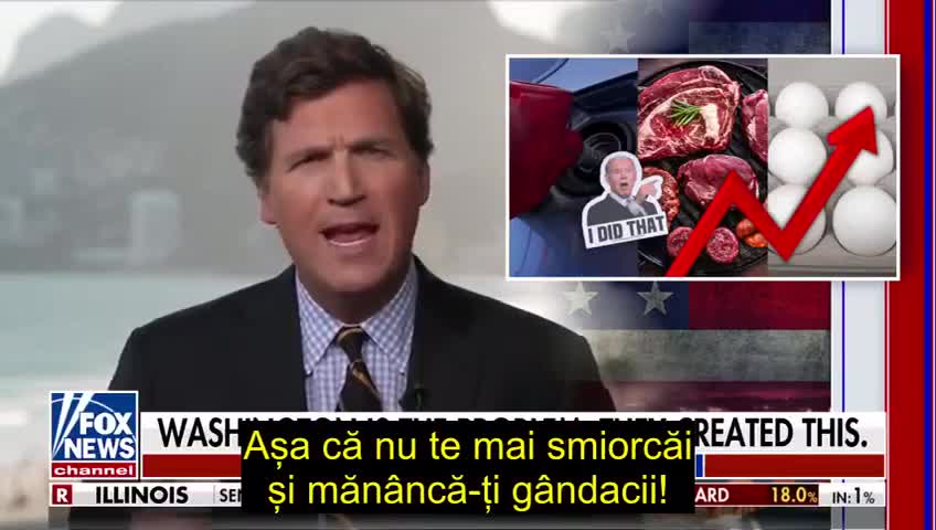 Tucker Carlson: Taci si mananca-ti gandacii!