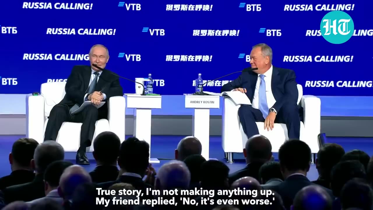 Putin Chastises CEO For Speaking In English.