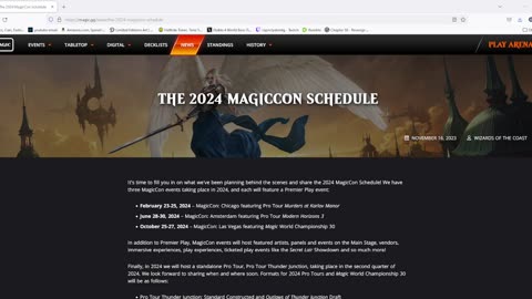 MagicCon 2024 Schedule we know so far