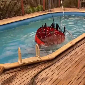 Swimming pool water helps fight fires