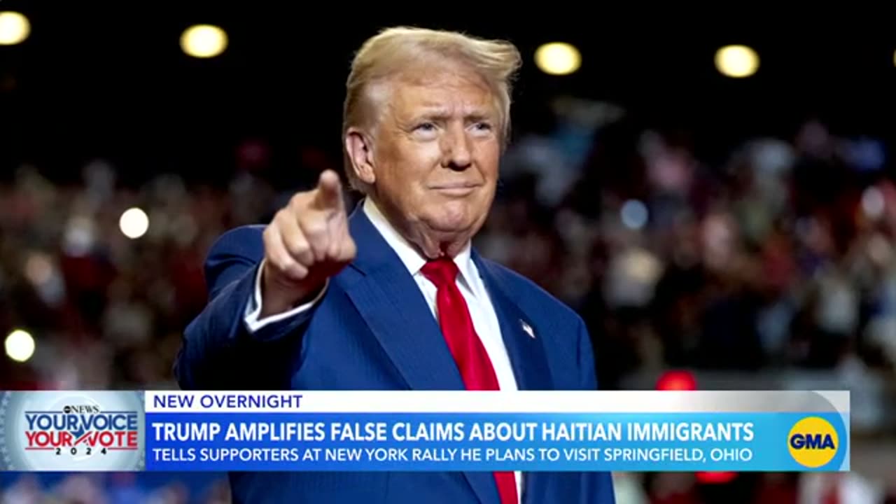 Trump amplifies false claims about Haitian immigrants eating pets