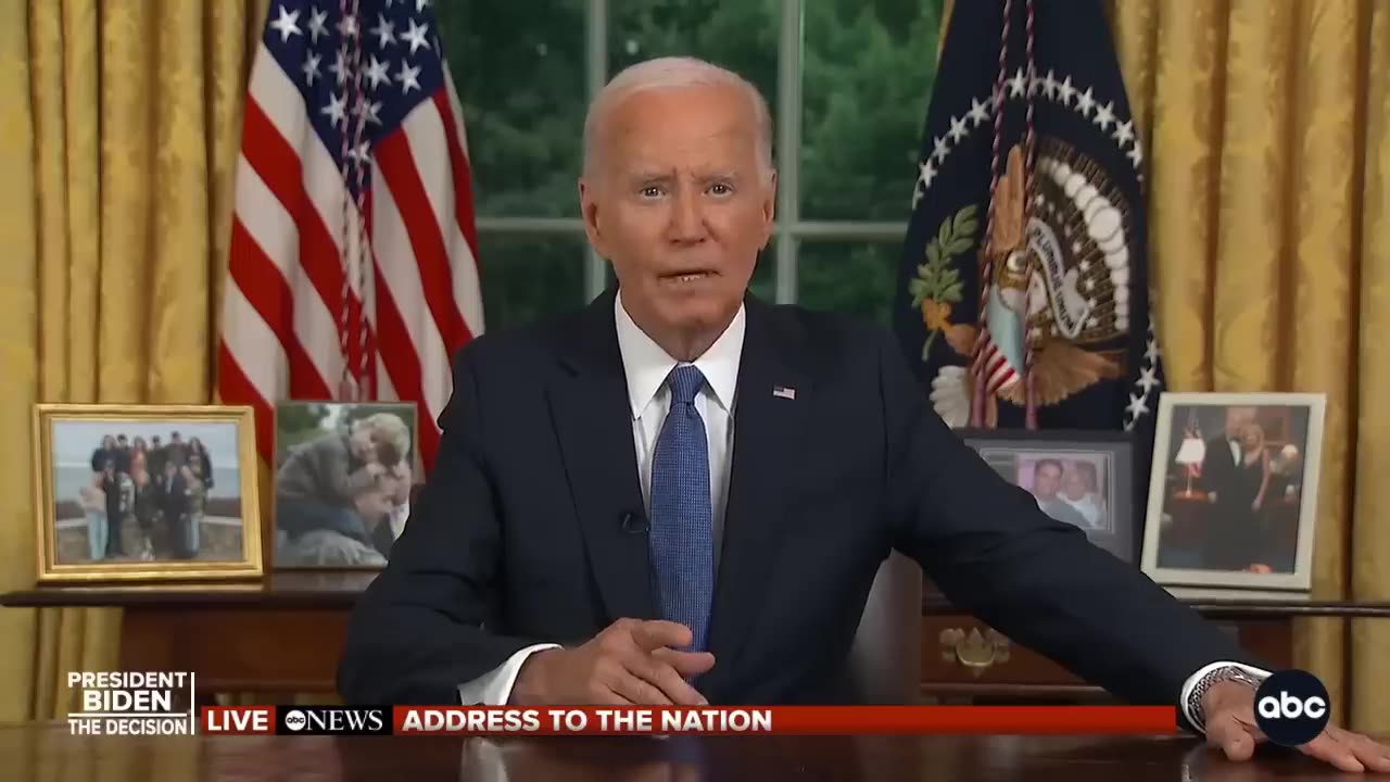 President Joe Biden gives address after dropping out of 2024 election 720p