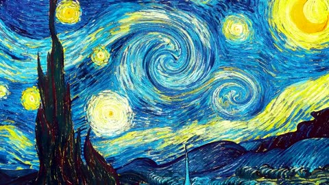 Animated Van Gogh - Beethoven Moonlight Sonata