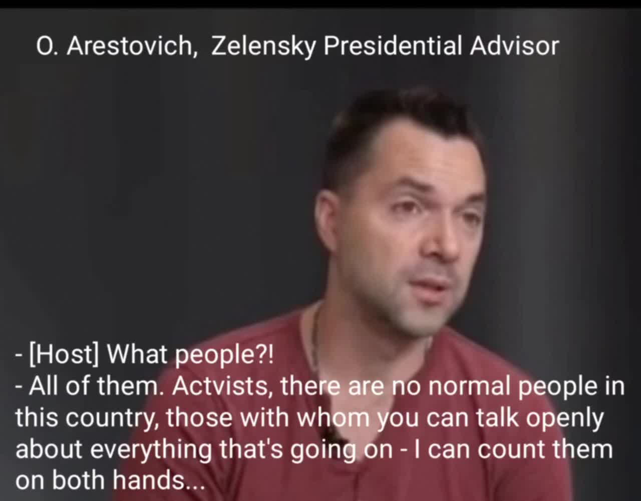 Ukrainians aren't sane people - Zelenskiy advisor