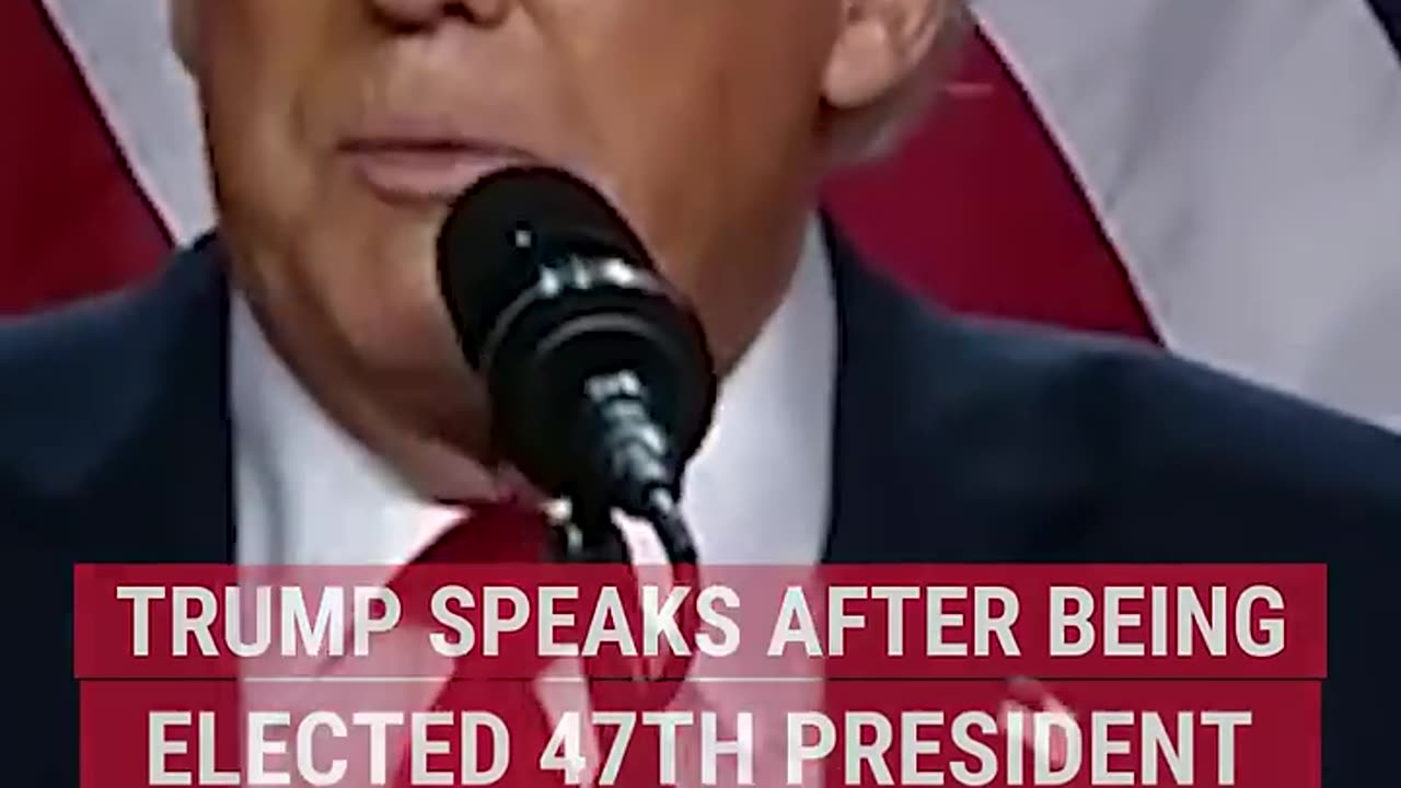 Trump speaks after being elected 47th president