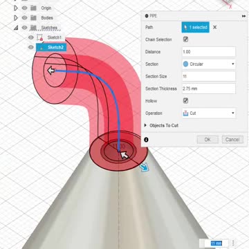 Fusion 360: Create Funnel