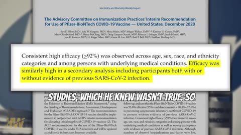 ICYMI: Rep Massie, in December of 2020, caught CDC lying about Pfizer COVID vaccine trial data.