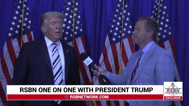 RSBN Interview with Trump after Law Suite Announcement, July 7th 2021