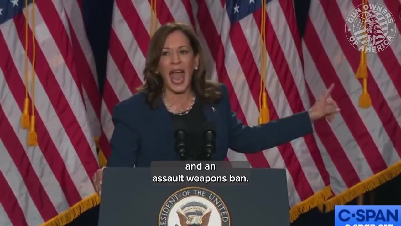 WATCH: Kamala Harris Takes Aim At The 2nd Amendment