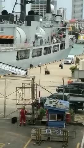 President of Sri Lanka on the run last weekend.