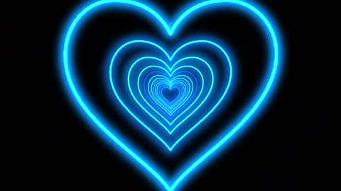 1145. Neon Heart Background💙Blue Neon Heart Background Heart Heart