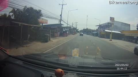 Motorist Brakes for Riderless Bike