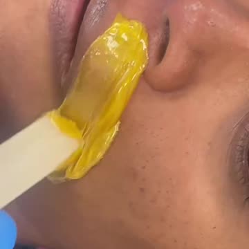 Upper Lip & Chin Waxing with Sexy Smooth Golden Allure Hard Wax | @waxedit.clt Review