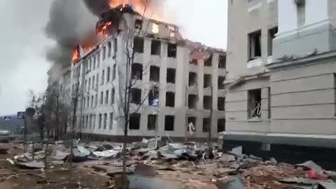 Ukraine, Kharkiv. When Russia comes, the peaceful life is destroyed