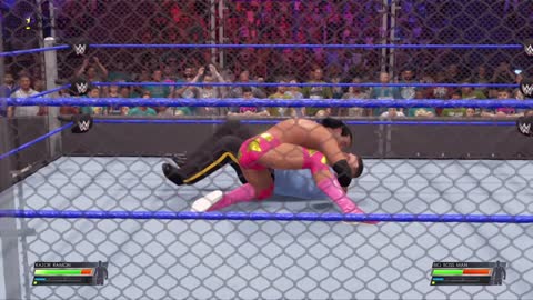 wwe 2k22 Razor Ramon vs Big Boss man steel cage-- Razor tribute