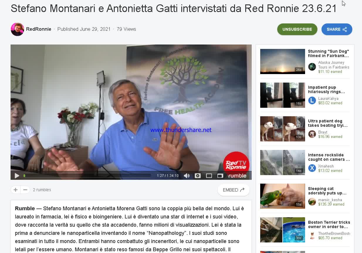 Stefano Montanari e Antonietta Gatti intervistati da Red Ronnie (LINK IN DESCRIZIONE)