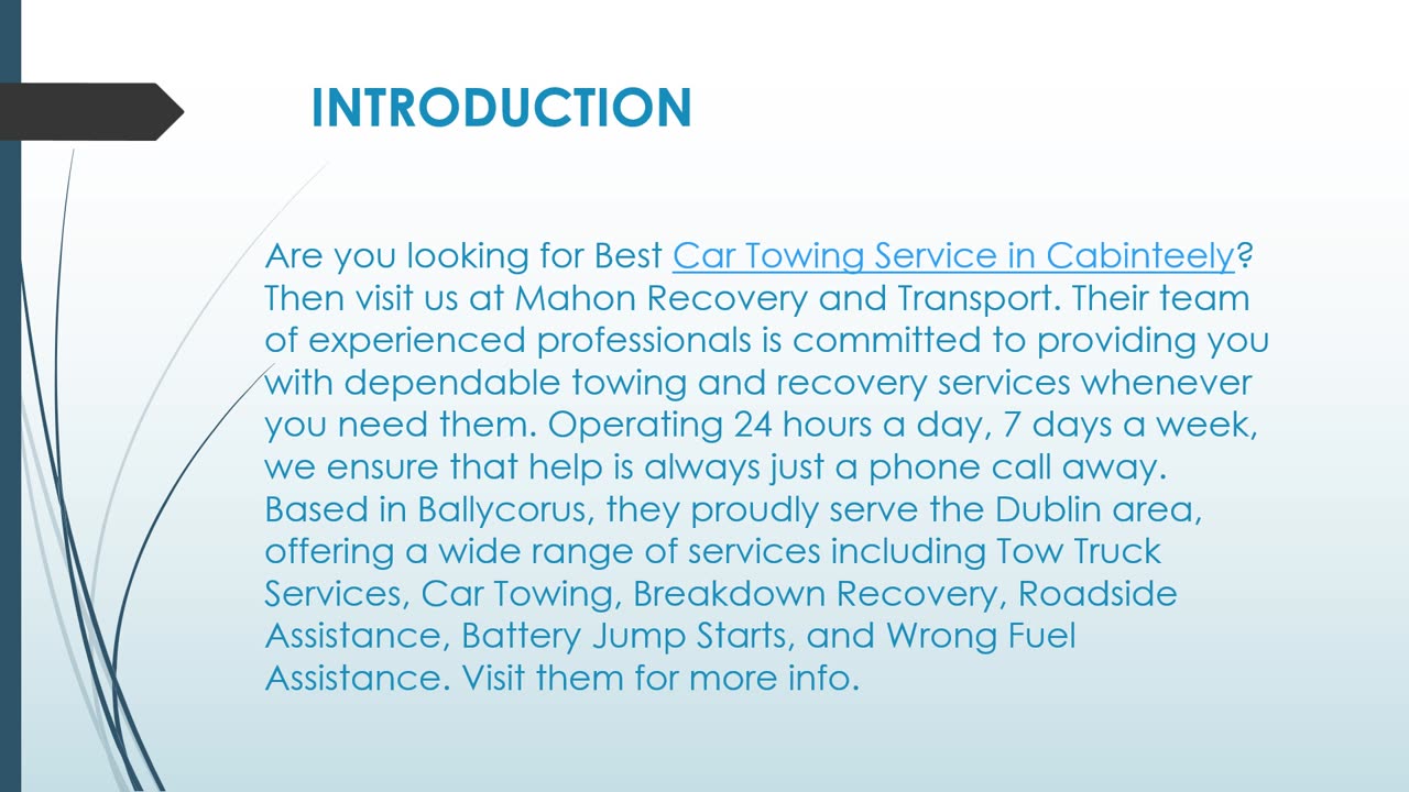 Car Towing Service in Cabinteely