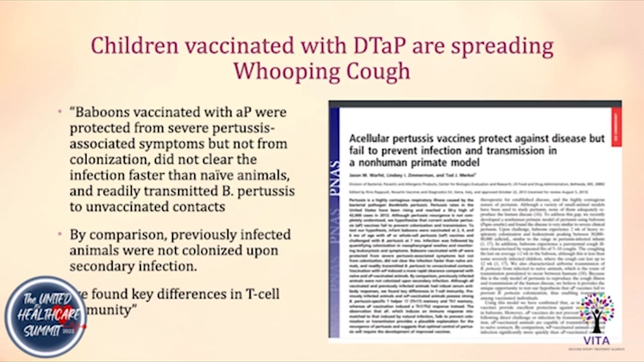 Baboon study shows DTaP does NOT prevent transmission of Whooping Cough