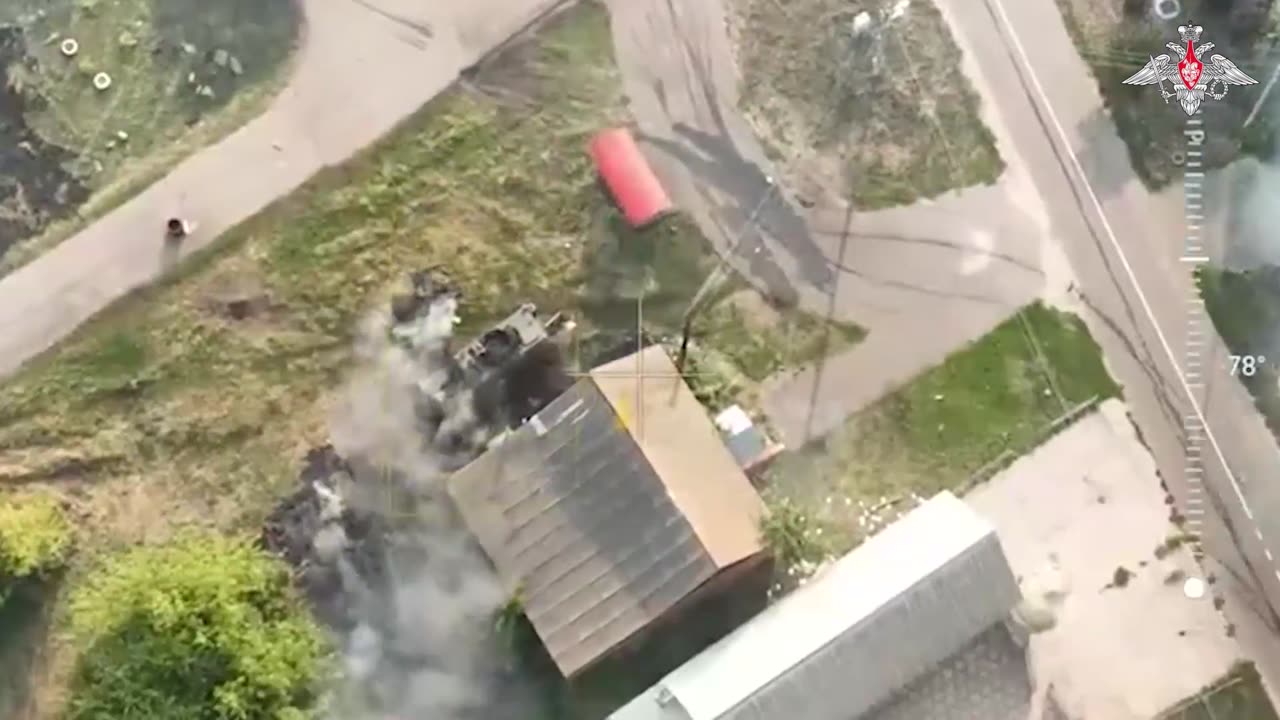 Lancet UAV operators destroy enemy armored vehicles in the Kursk region