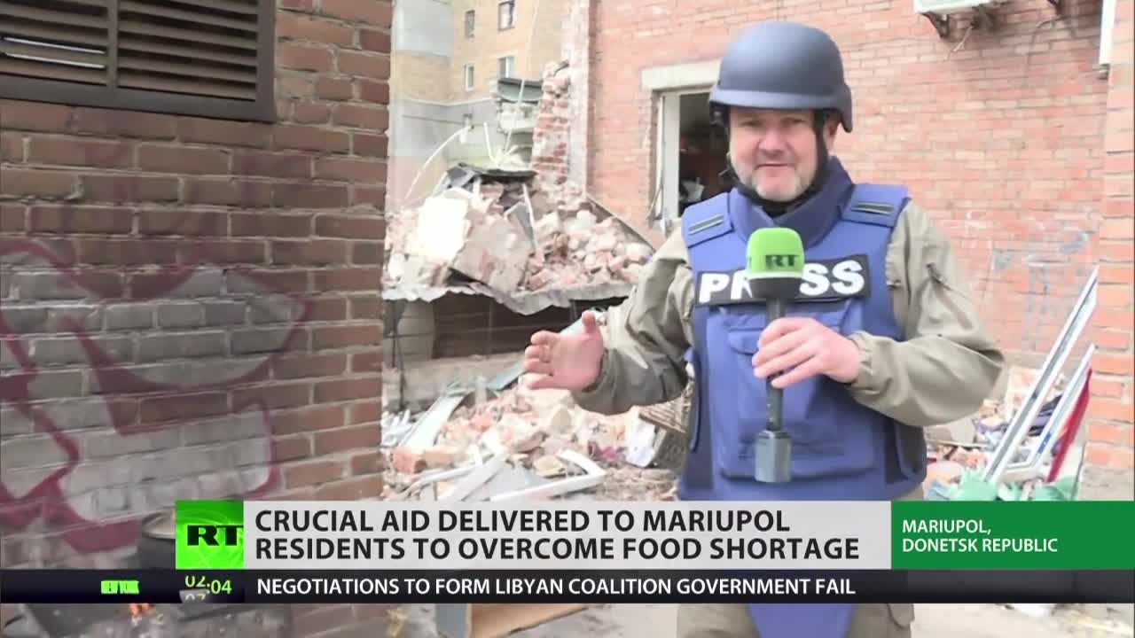 RT. Mariupol citizens receive essential aid