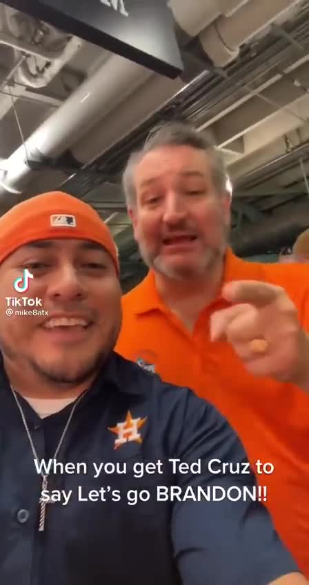 Ted Cruz says "Let's go Brandon"