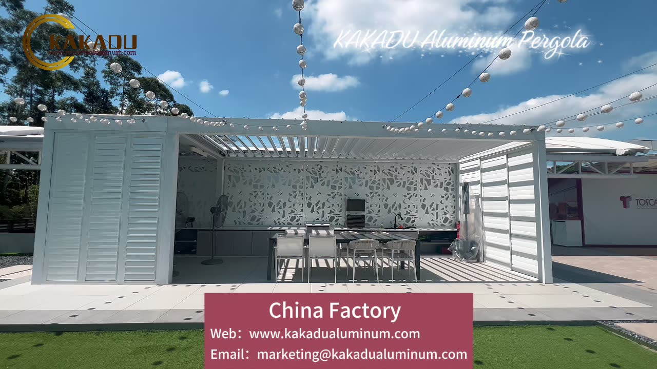 Kakadu Shade Aluminum Louver Pergola Garden Gazebo Pergola#GardenGazeboPergola