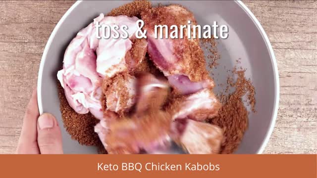 KETO BBQ Chicken Kabobs | KETO Diet Recipe