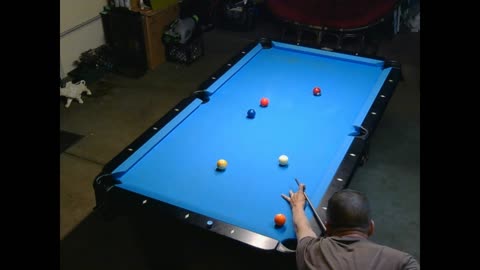 A pretty strange rack of 9-ball