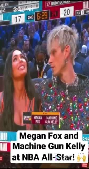 Megan Fox and her fiancé in the All-Star Game (NBA), Hello Devil