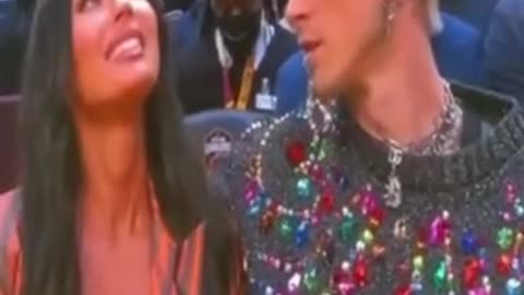 Megan Fox and her fiancé in the All-Star Game (NBA), Hello Devil