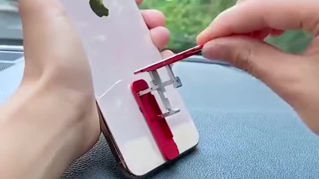 Magnetic mini mobile phone stand