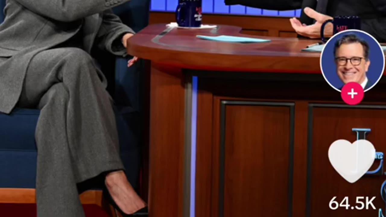 Kamala Harris Has A Beer With Stephen Colbert!