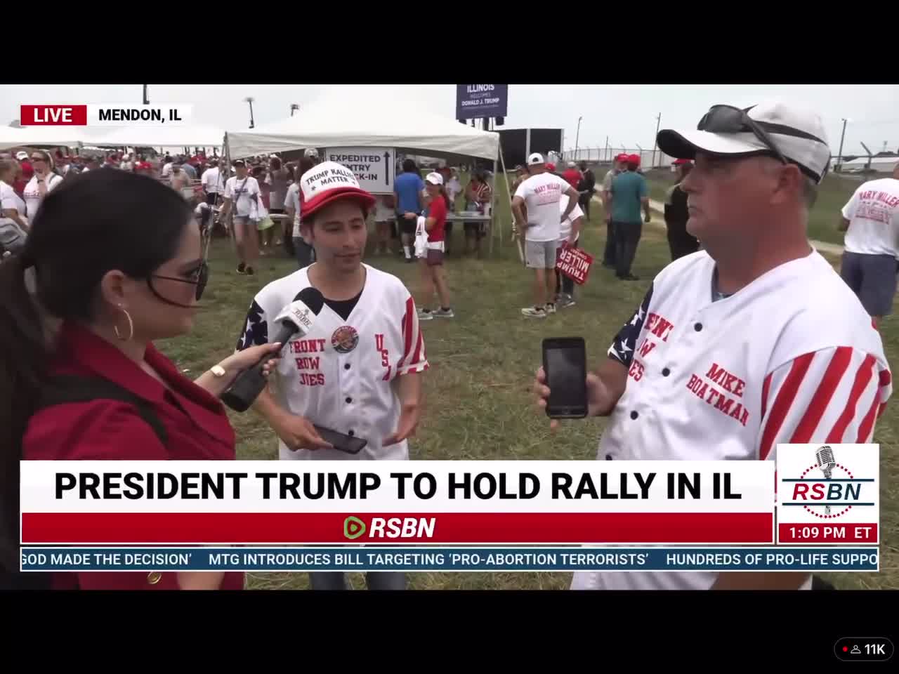 6/25/22 Front Row Joes at President Donald Trump’s Save America rally Mendon IL