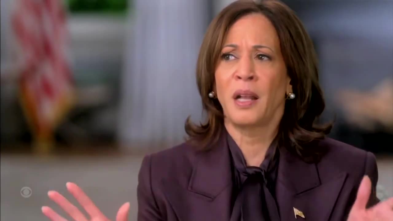 Kamala gets HOSTILE When Confronted about Border by 60 Minutes - you want HER as President??