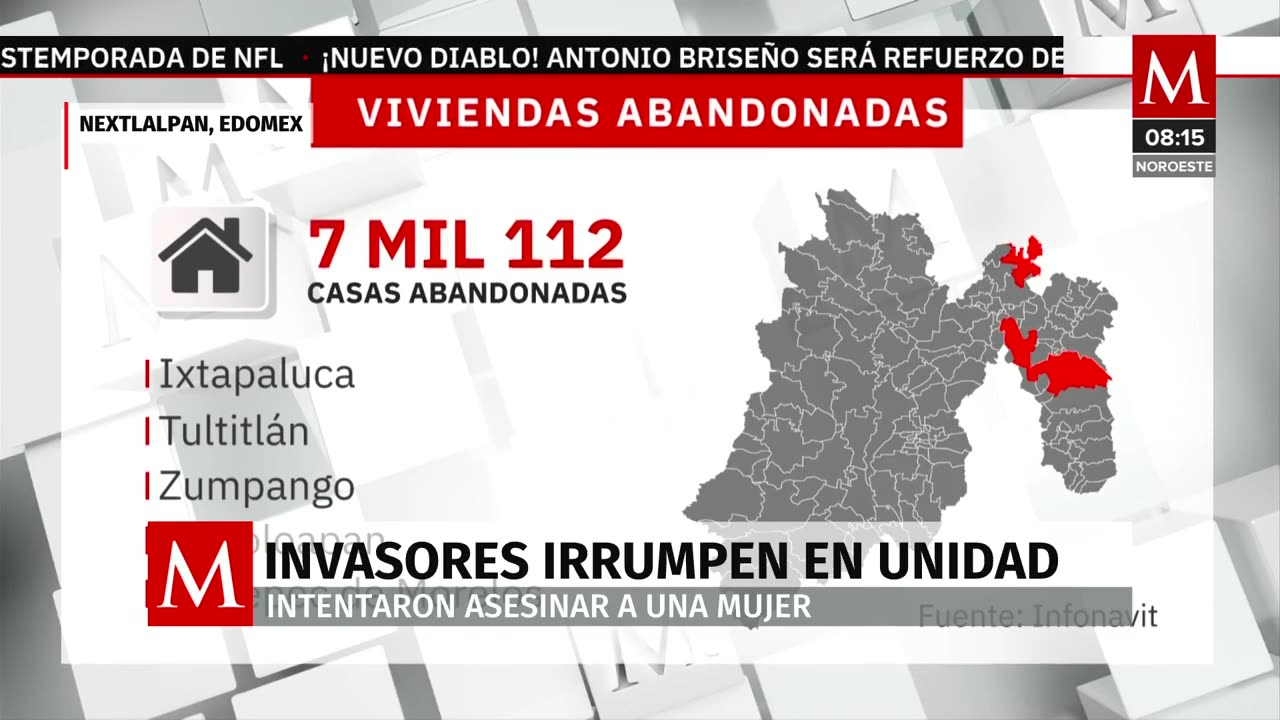 Invasores irrumpen en fraccionamiento en Nextlalpan; intentan asesinar a una mujer