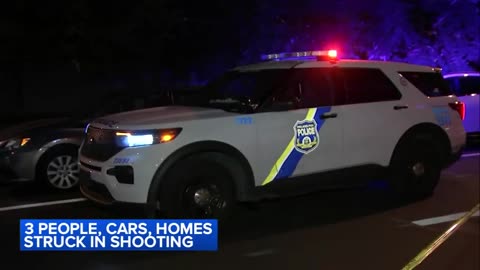 8 homes, 5 vehicles hit by gunfire in South Philadelphia triple shooting