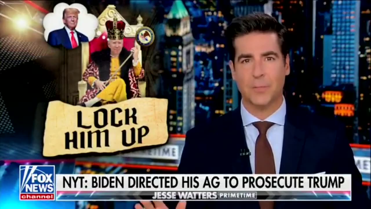 Joe Biden directed his Attorney General to prosecute his rival.